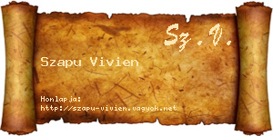 Szapu Vivien névjegykártya